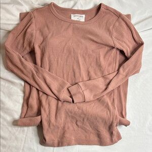 Petit Lem Women's Ribbed Set in Dusty Rose